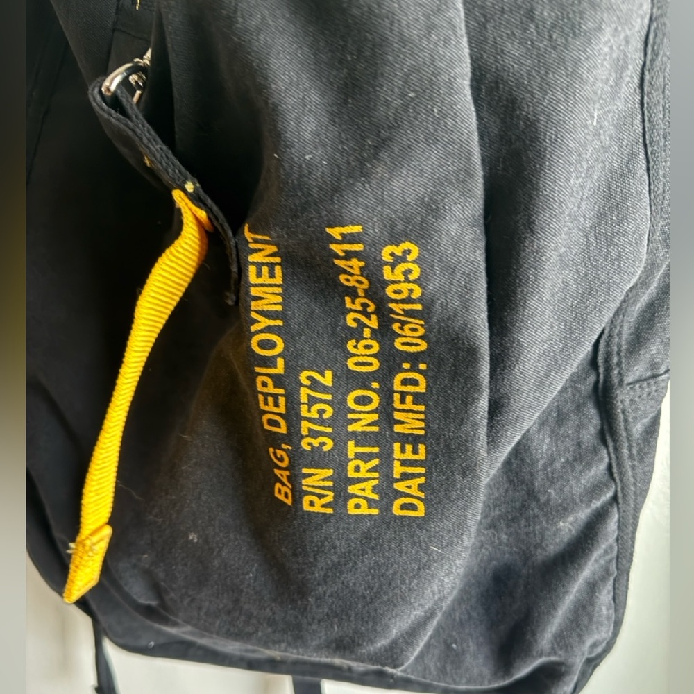Navy Flight Canvas Backpack - Picture 3 of 8